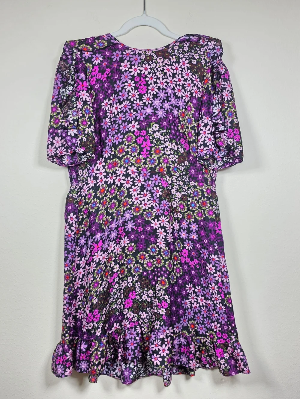 Kate Spade Pacific Petals Smocked Silk and Viscose Dress Size 6 MSRP $428